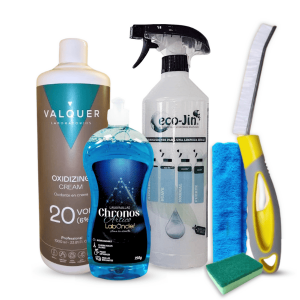 Pack Chronos Artico/Canela Limpio | Crema Oxidante Valquer | Difusor | Bayeta Microfibra | Estropajo Con Esponja | Cepillo para Juntas | Limpiador Multiusos